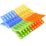 24PC Home Laundry Multi color Plastic Clothespins Clips - Image 2