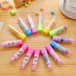 2PC Kids Creative Lipstick Rotary Rubber Eraser - Image 2
