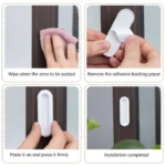 2‑Piece Self‑Adhesive Non‑Slip Sliding Grip Handles - Image 4