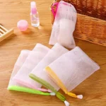 2Pcs Facial Cleanser Manual Foaming Net Bag Wash Face