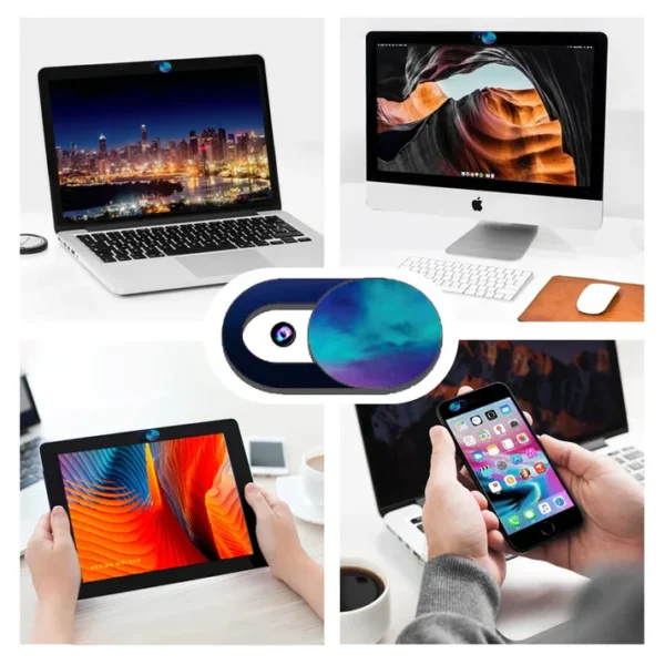 2PC Ultra Thin Webcam Slide Privacy Protection Laptop Cover