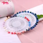 40 Pieces Small Head Multicolour Scarf Pins