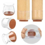 4 Pcs Silicone Chair Foot Covers