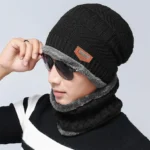2-Pieces Winter Beanie Hat Scarf Set - Image 2