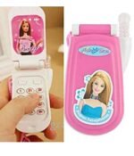 Mini Flap Style Barbie Musical Mobile Phone Toy - Image 2