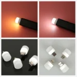 3Pcs Portable Mini Usb Led Bulb Night Light - Image 2