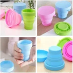 Silicone Collapsible Travel Sport Folding Cup - Image 3
