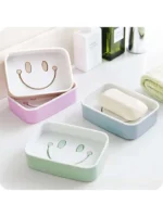 Smiley Double Layer Drain Soap Holder - Image 3