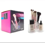 3 Compartment Clear Acrylic Makeup Organizer Box - Image 2